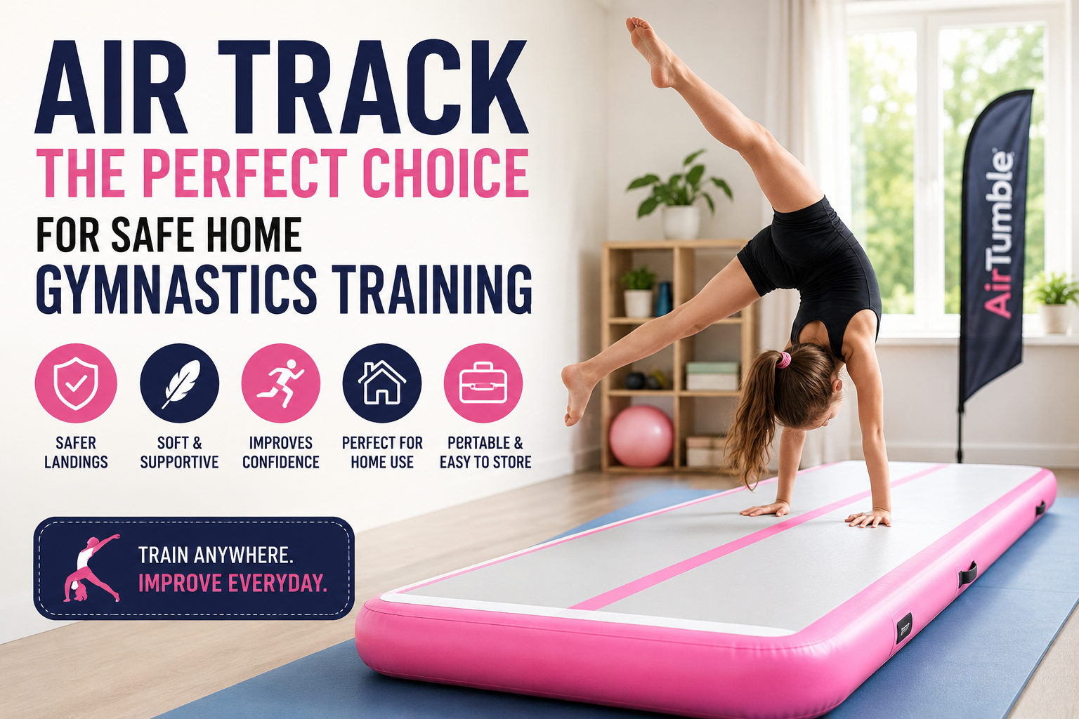 Why an Air Track Is the Perfect Choice for Safe Home Gymnastics Training